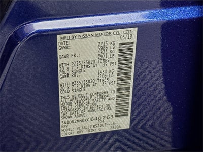 2019 Nissan Pathfinder Platinum