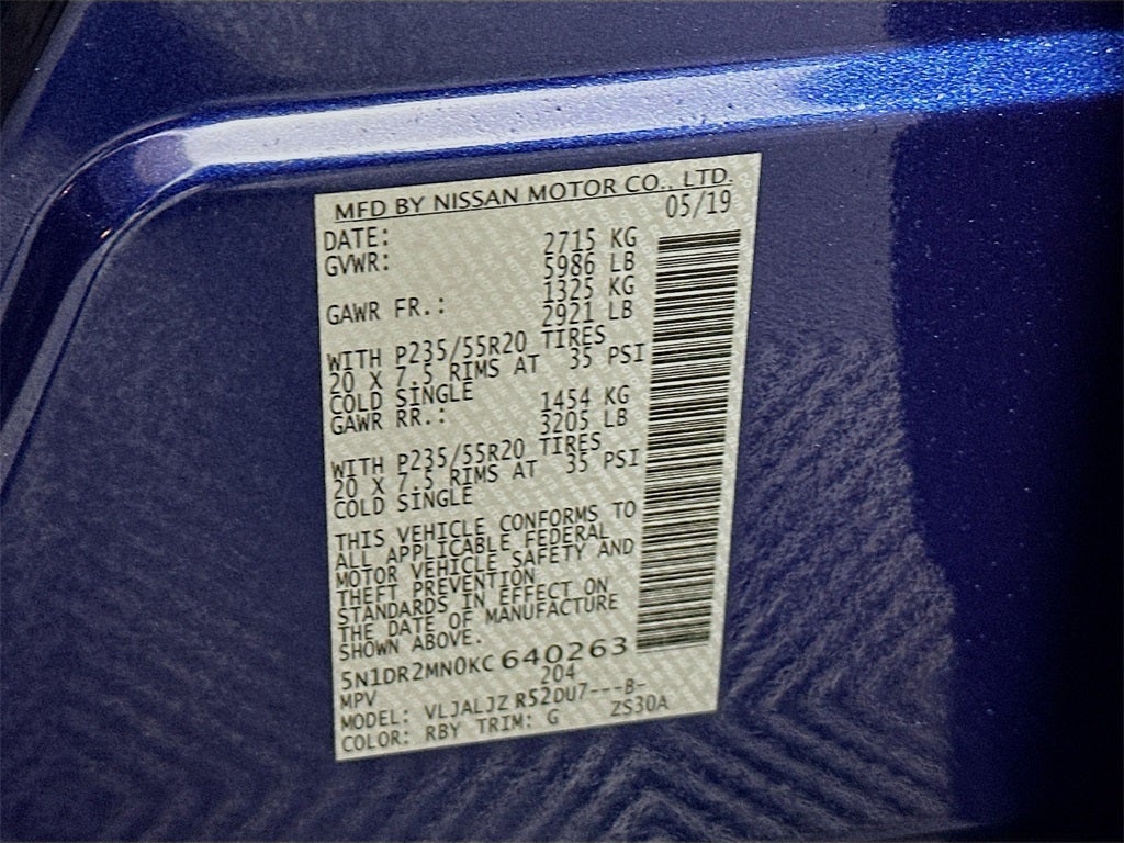 2019 Nissan Pathfinder Platinum