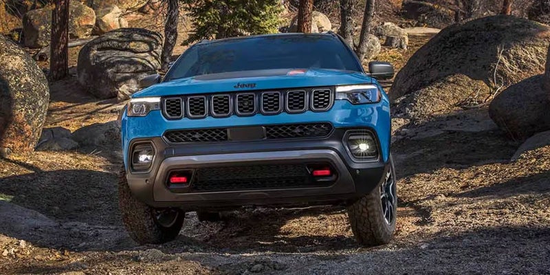2026 Jeep Compass blue front view