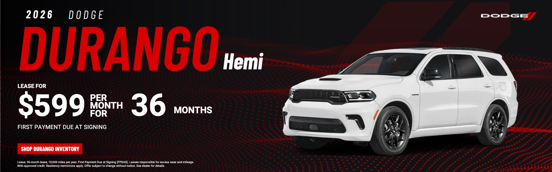 Lease a New Dodge Durango Hemi