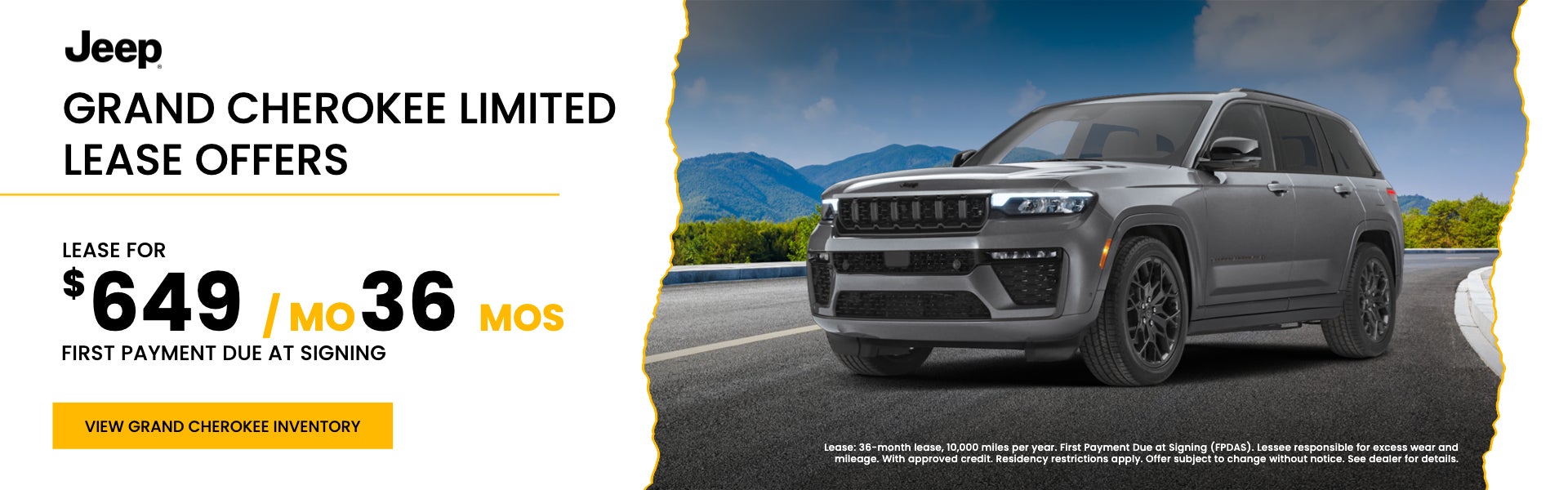 Grand Cherokee Limited Lease Offers